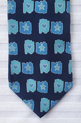 Great Vintage Jean-Charles JC De Castelbajac Silk Tie - Memphis Milano Style • $24.95