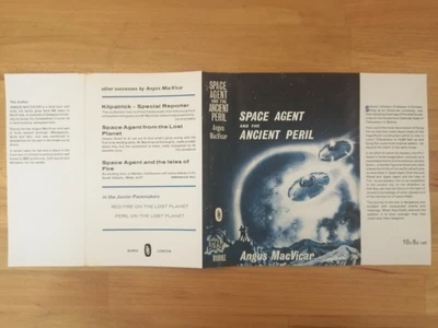 £7 • Buy Space Agent And The Ancient Peril Angus Macvicar Burke Dust Jacket FACSIMILE