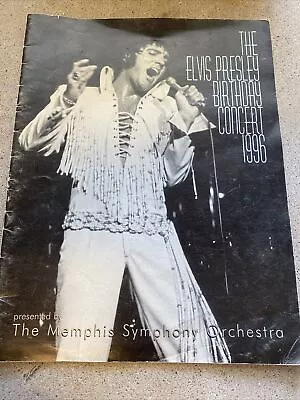 1996 The Elvis Presley Birthday Concert 1996 Program Memphis Symphony • $12.99