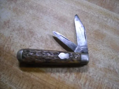 Antique H.Boker Improved Cutlery Jack Knife Bone ( 1920-1930 ) • $34.99