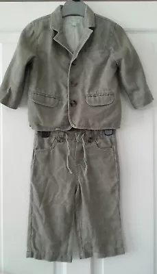 £7.99 • Buy Monsoon Boys Linen Mix Suit Age 6 Months +