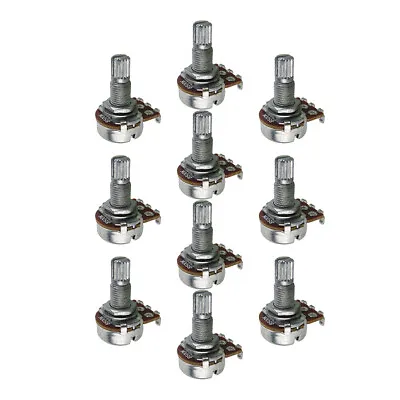 10pcs Guitar B500K Potentiometer Small Tone Volume Pot Linear Taper Long Shaft • $9.39