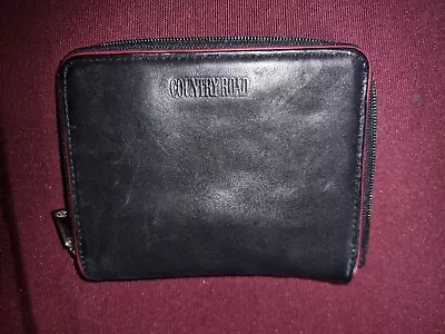 Genuine Leather Country Road Small Wallet Black/Red • $35