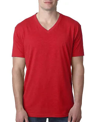 $7.55 • Buy Next Level Men's Premium CVC V-Neck Soft S-XL T-Shirt R-6240