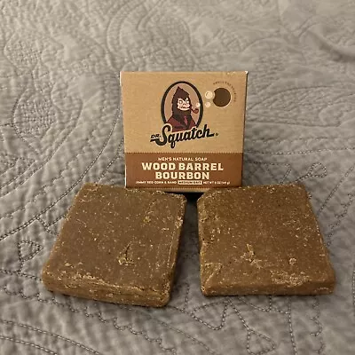 Dr Squatch Wood Barrel Bourbon Men’s Natural Soap Factory Irregulars. Save Money • $8
