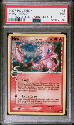 $189.99 • Buy Mew Delta Species Pokemon Pop Series 5 3/17 Inverted Error Back Holo Psa 7 Nm