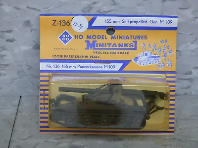 Roco Minitanks 1/87 Modern US M-109 155MM Self Propelled Artillery Lot #689x • $16.95