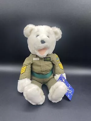 ELVIS PRESLEY Spencer's U S ARMY Bear 11”  Plush Elvis With Tag Rare Preowned • $19.99