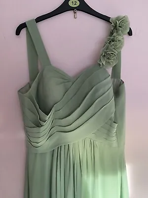 Women's- Sage Green- Sweetheart Neckline- Dress- Corset Back- Size Large • £15