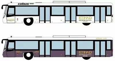 1/400 Airport GSE Set - ETIHAD AIRWAYS Airport Bus • $45.99