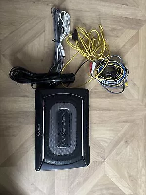 KENWOOD Under-Seat Car Sub Bass KSC-SW11 Active Subwoofer Housing Remote Control • £100