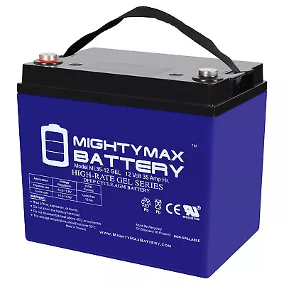 Mighty Max 12V 35AH GEL Battery Replacement For Pride Mobility TSS300 Powerchair • $84.99