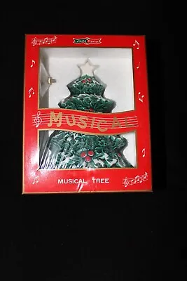 Vintage 1971 Berman And Anderson Ceramic Musical Rotating Christmas Tree • $49.99