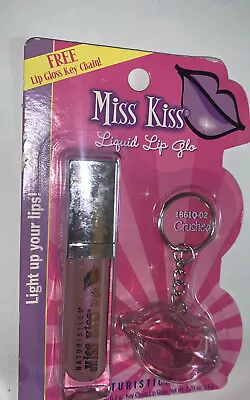 Naturistics Miss Kiss 1861Q-02 Liquid Lip Glo-Crushed + Lip Gloss Key Chain. • $16.99