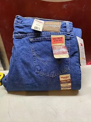 Wrangler Rugged Wear Thermal Jeans 3M Thinsulate Lining 42x32 Workwear NWT • $46.99