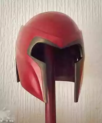 X-Men The Last Stand Magneto Helmet With Wooden Stand Steel Wearable Helmet • $177.14