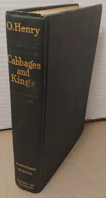 O. Henry - Cabbages & Kings: Authorized Edition -  1904 - Antique Hardcover • $5.44