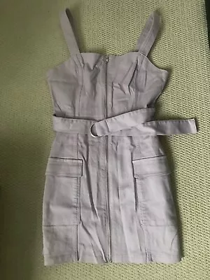 Divided By H&M Lilac Denim Dungaree Dress UK 12  • £12