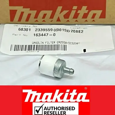 Makita 163447-0 Petrol Filter ER2550 EBH253L DCS230T DBC260U DBC260L BHX2501 • £4.96