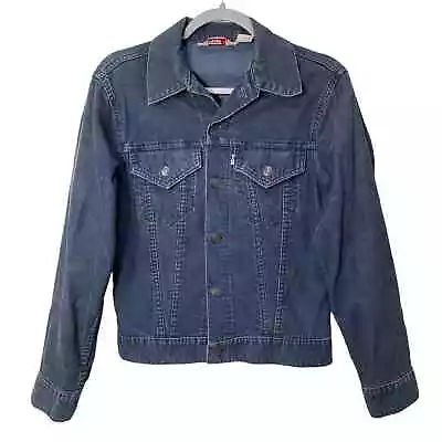 Levi's Men Blue Corduroy BIG E Vintage 70's 70505 Trucker Jacket 529 USA Size 34 • $200