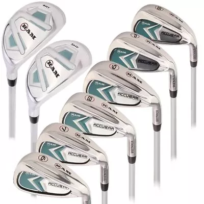 $239.95 • Buy Ram Golf Accubar Lady Clubs Iron Set 6-7-8-9-PW-SW With Hybrids 24° & 27°