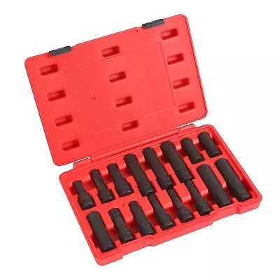 16 Piece SAE Metric Universal Locking Lug Nut Master Key Set Wheel Lock Removal • $44.10