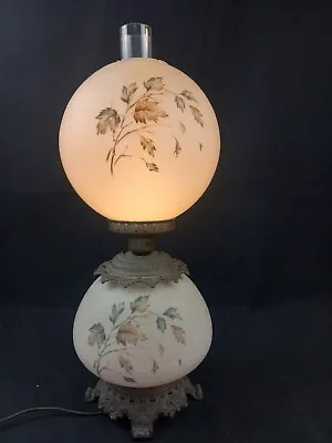 Vintage Gone With The Wind GWTW Leaf Fall 3-Way Lamp 26  Tall • $59.99