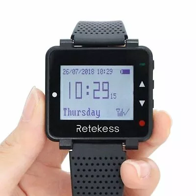 Retekess Watch Receiver Wireless Pager 433MHz For Hookah Waiter Calling System • $60.63