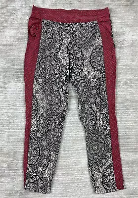 Freestyle Revolution Pants Girls Juniors XL Gray Red Patterned Lounge • $12.99