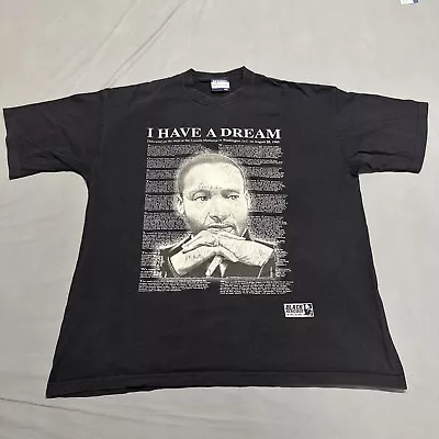 Vintage 1990s Martin Luther King MLK Jr I Have A Dream Double Sided T-Shirt XXL • $29.94