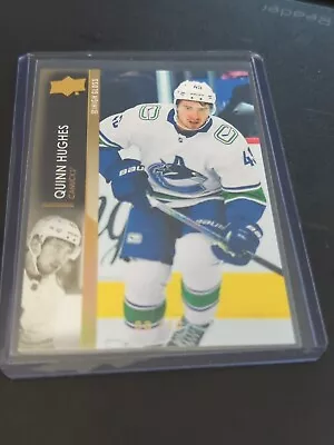 Quinn Hughes High Gloss 2021-22 Upper Deck Series 2 Numbered 06 Of 10 Canucks • $80