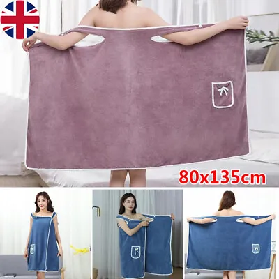 Women Quick Drying Shower Wrap Wearable Extra Large Towel Body Spa Bath Towel • £7.99