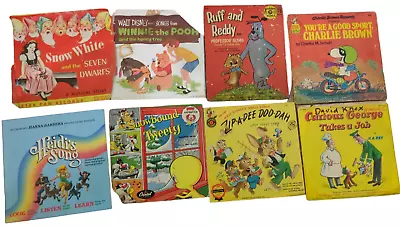 Lot Of 14 Vintage Classic Kids Records/Read Along 7  45RPM Disney Hanna Barbera • $34.99