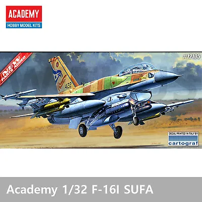 ACADEMY #12105 1/32 F-16I SUFA Combat Israel Air Force Plane Hobby Model Kits  • $141.84