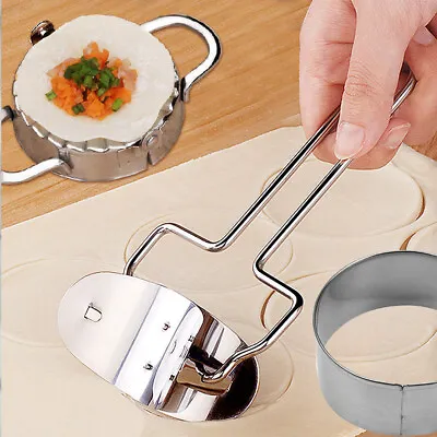 Stainless Steel Dumpling Maker Mould Press Meat Pie Pastry Dough Cutter Tool • $5.99