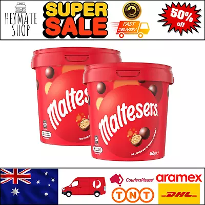 2x Maltesers Chocolate Buckets Chocolates 465g Large Bucket Snack Lollies Treats • $29.19