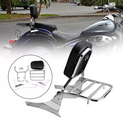 $49.99 • Buy Backrest Luggage Rack Sissy Bar For Suzuki Boulevard C50 2005-2011 Volusia C800C
