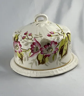 1920s Floral Porcelain Cheese Bell Dome Royal Bonn Germany Franz Anton Mehlem • £38.60