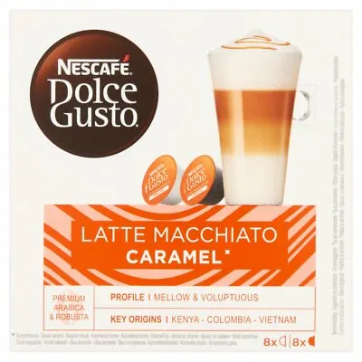 Nescafe Dolce Gusto CARAMEL LATTE MACCHIATO 16 Pods / 8 Drinks • $19.95