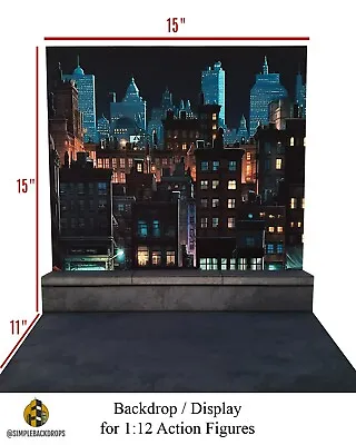 Backdrop Diorama (Mcfarlane DC Multiverse Mafex Marvel Legends NECA TMNT) • $34.99