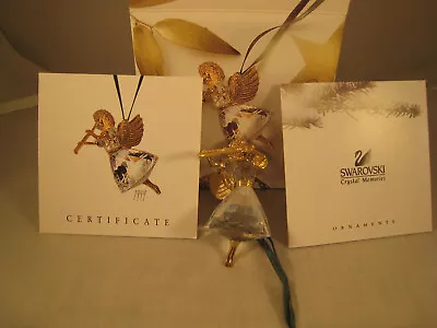 $125 • Buy Swarovski Faceted Crystal/Gold-Tone Annual Ed.  Holiday Angel  1999 MIB