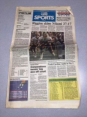 USA Today January 31 1983 Sports Section Only Redskins Miami • $23.99