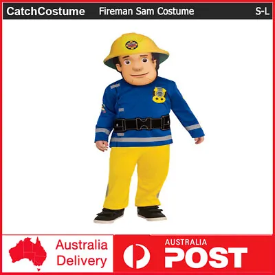 £18.50 • Buy Kids Fireman Sam Costume Boys Firefighter Cosplay Halloween Book Week Outfits