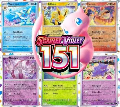 Pokemon TCG Scarlet & Violet 151 | Choose Your Card | Holo/Reverse Holos/C/UC • $1.49