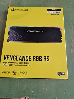 Corsair Vengeance RGB RS 32GB (2x16GB) DDR4 3600MHz C18 Memory Tested • £18.99