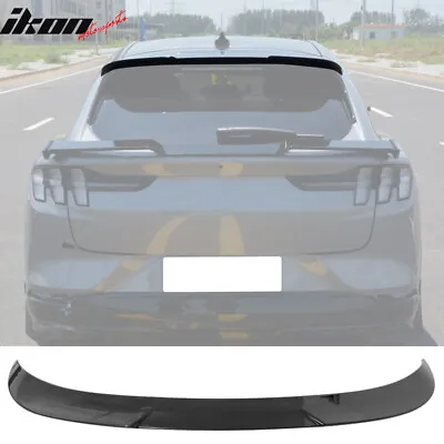 Fits 21-23 Ford Mustang Mach-E Rear Roof Window Spoiler Wing Kit ABS Gloss Black • $65.99