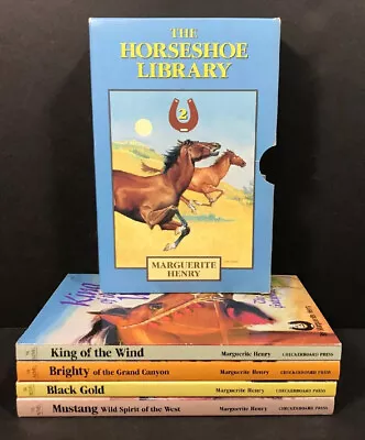 Mustang Black Gold Brighty King Of Wind Marguerite Henry Horse Books Boxed Set • $14.99