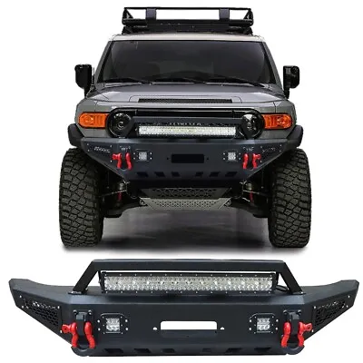 Vijay For 2007-2014 1st Gen FJ Cruiser Front Bumper W/Winch Plate & 5xLED Lights • $829.99