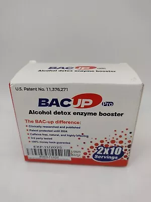 BAC-UP | Alcohol Detox Booster Scientific NADH-Patented W/ DHM - 20 Servings • $10.16