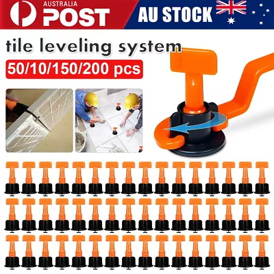 300x Tile Leveling System Clips Levelling Spacer Tiling Tool Floor Wall Wrench • $18.90